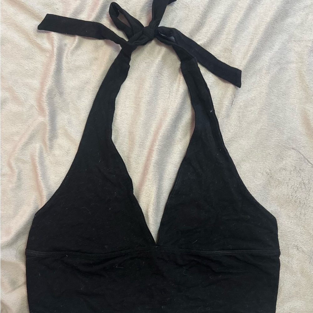 Black Halter Top